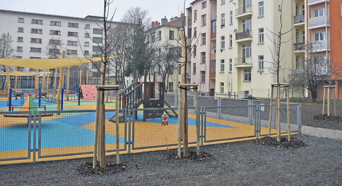 Zastínění dětských hřišť – fotografie